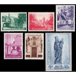 Bélgica 946/51 1954 En beneficio de la restauración de MNH Bélgica 946/51 1954 En beneficio de la restauración de MNH