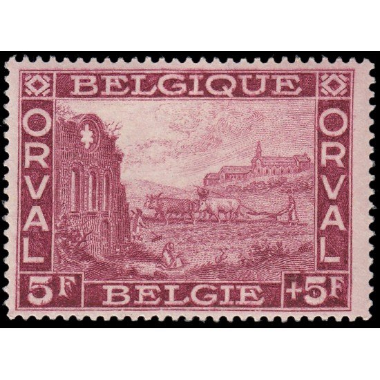 Bélgica 265 1928 De la serie Fondos para la reconstrucción Abadía de Orval MNH Bélgica 265 1928 De la serie Fondos para la reconstrucción Abadía de Orval MNH