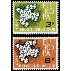 Bélgica 1193/94 1961 Europa MNH Bélgica 1193/94 1961 Europa MNH