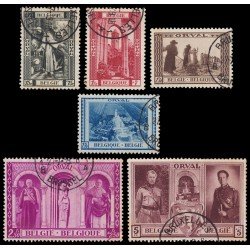 Bélgica 513/18 1939 Serie Abadía de Orval Usados Bélgica 513/18 1939 Serie Abadía de Orval Usados