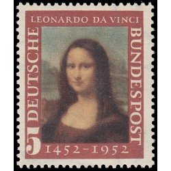 Alemania Federal Germany 34 1952 500 aniv. del nacimiento de Leonardo da Vinci MH
