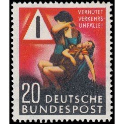 Alemania Federal Germany 48 1953 Contra los accidentes de circulación MNH Alemania Federal Germany 48 1953 Contra los accidentes de circulación MNH