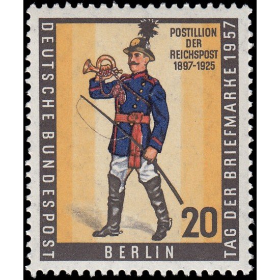Alemania Berlín 156 1957 Día del sello MNH Alemania Berlín 156 1957 Día del sello MNH