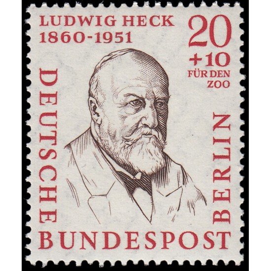 Alemania Berlín 153 1957 Hombres de la historia de Berlín Prof. Ludwig Heck MNH Alemania Berlín 153 1957 Hombres de la historia de Berlín Prof. Ludwig Heck MNH