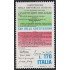 Italia Italy 1351 1978 30º Aniversario de la Constitución partes del texto MNH