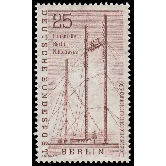 Alemania Berlín 138 1956 Exposición industrial alemana, Berlín MNH