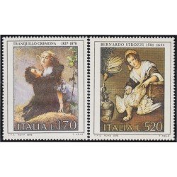 Italia Italy 1353/54 1978 Arte italiano cuadros MNH Italia Italy 1353/54 1978 Arte italiano cuadros MNH