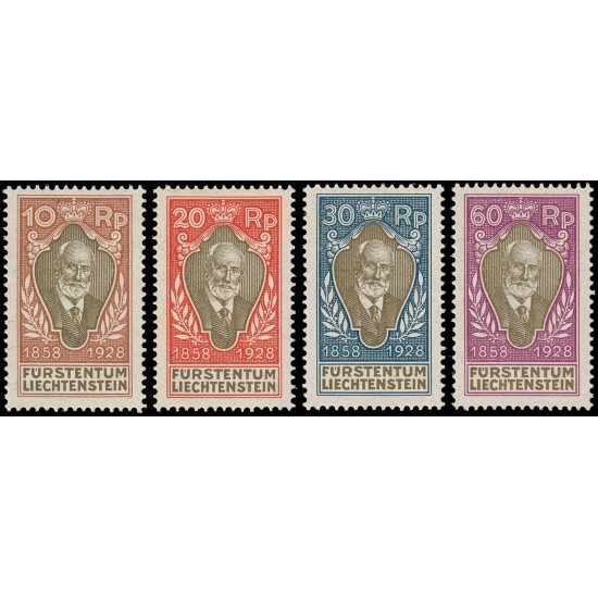 Liechtenstein 82/85 1928 Jubileo Juan II MH Liechtenstein 82/85 1928 Jubileo Juan II MH