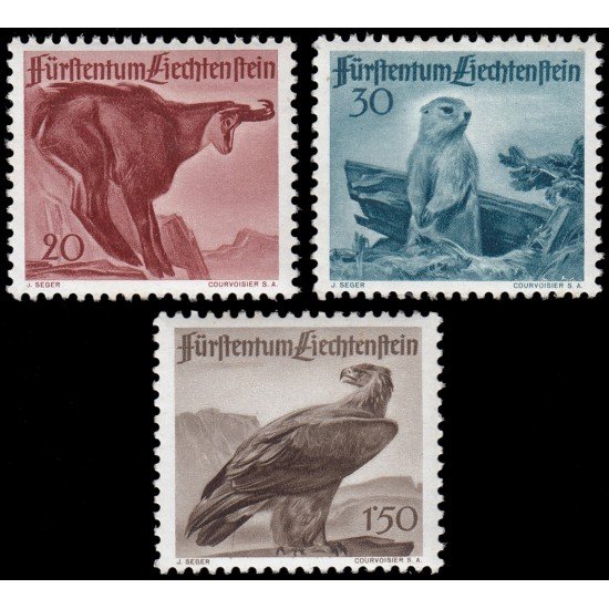 Liechtenstein 228/30 1947 Fauna (II) MH