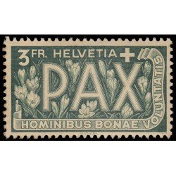 Suiza Switzerland 415 1945 Serie de la Paz Campo de azafranes y cruz suiza MNH Suiza Switzerland 415 1945 Serie de la Paz Campo de azafranes y cruz suiza MNH