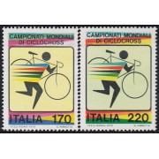 Italia Italy 1375/76 1979 Campeonato del mundo de ciclo-cross MNH