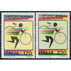 Italia Italy 1375/76 1979 Campeonato del mundo de ciclo-cross MNH Italia Italy 1375/76 1979 Campeonato del mundo de ciclo-cross MNH