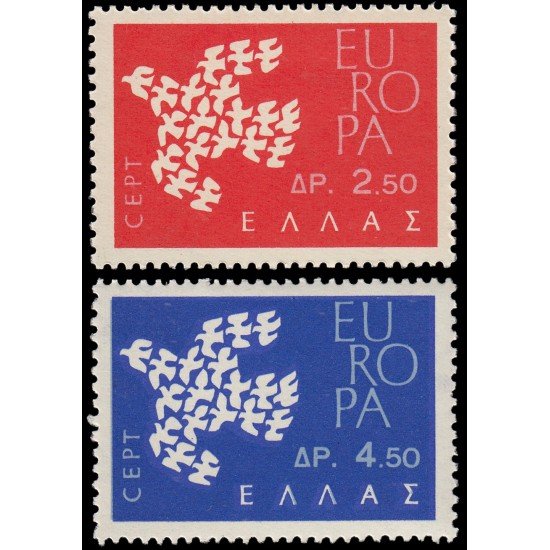 Grecia Greece 753/54 1961Europa MNH Grecia Greece 753/54 1961Europa MNH