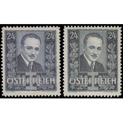 Österreich Austria 459/60 1934 Asesinato del Canciller Dr. Engelbert Dollfuss MNH