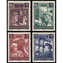 Österreich Austria 794/97 1951 En favor de la reconstrucción MNH Österreich Austria 794/97 1951 En favor de la reconstrucción MNH