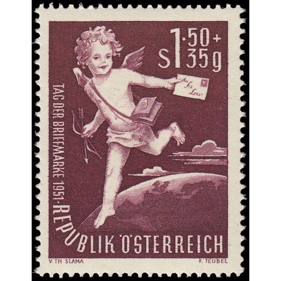 Österreich Austria 812 1952 Día del sello MNH Österreich Austria 812 1952 Día del sello MNH