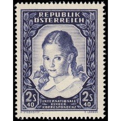 Österreich Austria 817 1952 Correspondencia internacional de niños MNH Österreich Austria 817 1952 Correspondencia internacional de niños MNH