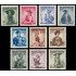 Österreich Austria 801/07A 1951-52 Trajes regionales MNH
