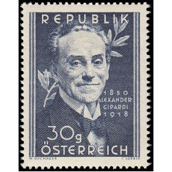 Österreich Austria 791 1950 Centenario del nacimiento del actor Alexander Giraldi MNH Österreich Austria 791 1950 Centenario del nacimiento del actor Alexander Giraldi MNH