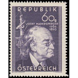 Österreich Austria 787 1950 Centenario de la muerte de Josef Madersperger inventor de la máquina de coser MNH Österreich Austria 787 1950 Centenario de la muerte de Josef Madersperger inventor de la máquina de coser MNH