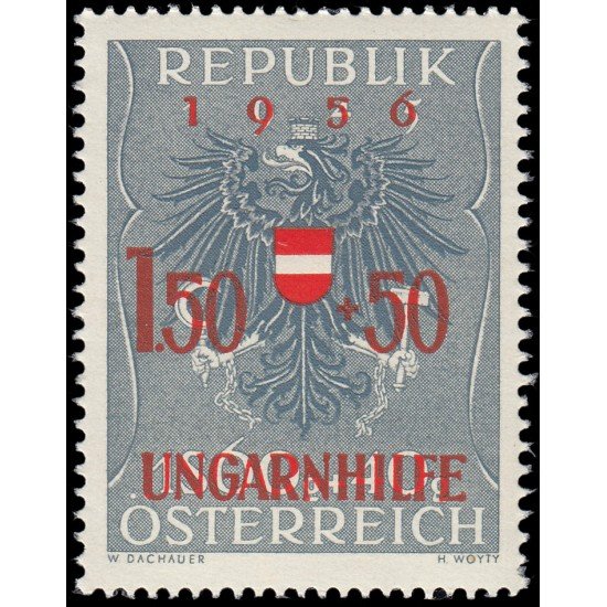 Österreich Austria 863 1956 En beneficio de los refugiados hungareses MNH Österreich Austria 863 1956 En beneficio de los refugiados hungareses MNH