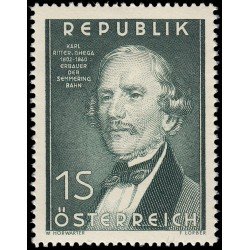 Österreich Austria 810 1952 150 aniv. del nacimiento del Dr. Karl Ghega MNH Österreich Austria 810 1952 150 aniv. del nacimiento del Dr. Karl Ghega MNH
