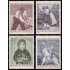 Österreich Austria 927/30 1961 Centenario de la Casa de los Artistas MNH
