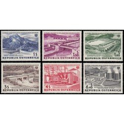 Österreich Austria 942/47 1962 15 aniv. de la nacionalización de la electricidad MNH Österreich Austria 942/47 1962 15 aniv. de la nacionalización de la electricidad MNH