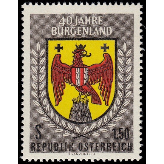 Österreich Austria 938 1961 40 aniv. de la incorporación de Burgerland MNH Österreich Austria 938 1961 40 aniv. de la incorporación de Burgerland MNH
