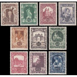 Österreich Austria 675/84 1947 Exposición de arte en la Casa de los Artistas, Viena MNH Österreich Austria 675/84 1947 Exposición de arte en la Casa de los Artistas, Viena MNH