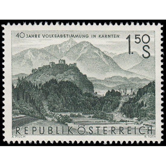 Österreich Austria 923 1960 40 aniv. del plebiscito de Carintia MNH Österreich Austria 923 1960 40 aniv. del plebiscito de Carintia MNH