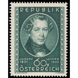 Österreich Austria 798 1951 150 aniv. del nacimiento del compositor Joseph Lanner MNH Österreich Austria 798 1951 150 aniv. del nacimiento del compositor Joseph Lanner MNH