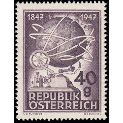 Österreich Austria 693 1947 Centenario del telégrafo en Austria MNH