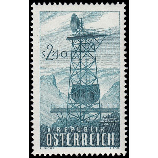 Österreich Austria 912 1959 Inauguración del sistema de retransmisión por radio de Austria MNH