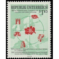 Österreich Austria 860 1956 25 congreso internacional de urbanismo MNH Österreich Austria 860 1956 25 congreso internacional de urbanismo MNH