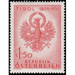 Österreich Austria 909 1959 150 aniv. de la resistencia de Tirol MNH Österreich Austria 909 1959 150 aniv. de la resistencia de Tirol MNH