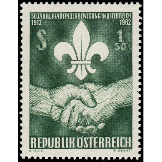 Österreich Austria 960 1962 50 aniv. de la exploración nacional MNH Österreich Austria 960 1962 50 aniv. de la exploración nacional MNH