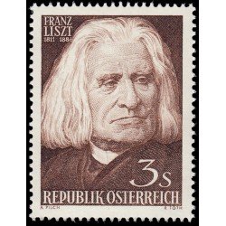 Österreich Austria 939 1961 150 aniv. del nacimiento de Franz Listz MNH Österreich Austria 939 1961 150 aniv. del nacimiento de Franz Listz MNH