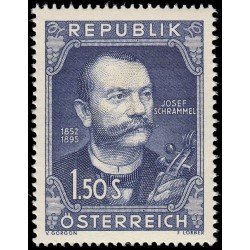 Österreich Austria 811 1952 Centenario del nacimiento del violinista Josef Schrammel MNH Österreich Austria 811 1952 Centenario del nacimiento del violinista Josef Schrammel MNH