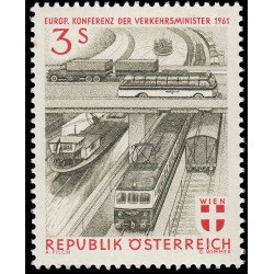 Österreich Austria 926 1961 Conferencia europea de ministros de transporte en Viena MNH Österreich Austria 926 1961 Conferencia europea de ministros de transporte en Viena MNH