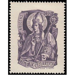 Österreich Austria 771 1949 Milenario del nacimiento de San Gebhard MNH Österreich Austria 771 1949 Milenario del nacimiento de San Gebhard MNH