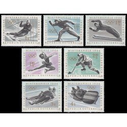 Österreich Austria 974/80 1963 Juegos Olímpicos de Invierno de Innsbruck MNH Österreich Austria 974/80 1963 Juegos Olímpicos de Invierno de Innsbruck MNH