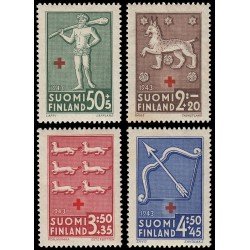 Finlandia Finland 261/64 1943 En beneficio de la Cruz Roja MNH Finlandia Finland 261/64 1943 En beneficio de la Cruz Roja MNH