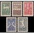 Finlandia Finland 246/50 1942 En beneficio de la Cruz Roja Escudos de armas provinciales MNH