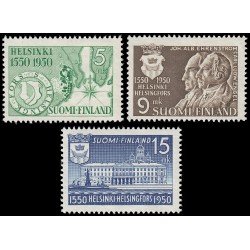 Finlandia Finland 371/73 1950 400 aniv. de la ciudad de Helsinki MNH Finlandia Finland 371/73 1950 400 aniv. de la ciudad de Helsinki MNH