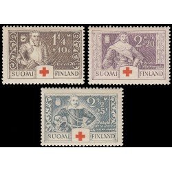 Finlandia Finland 176/78 1934 En beneficio de la Cruz Roja Generales MNH Finlandia Finland 176/78 1934 En beneficio de la Cruz Roja Generales MNH
