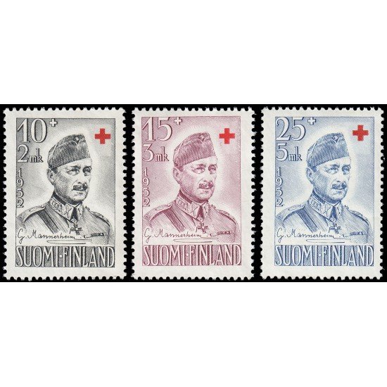 Finlandia Finland 390/92 1952 En beneficio de la Cruz Roja MNH Finlandia Finland 390/92 1952 En beneficio de la Cruz Roja MNH