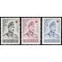 Finlandia Finland 390/92 1952 En beneficio de la Cruz Roja MNH