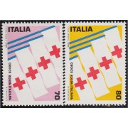 Italia Italy 1423/24 1980 1ª Exposición internacional del sello de la Cruz Roja en Italia MNH