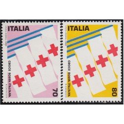 Italia Italy 1423/24 1980 1ª Exposición internacional del sello de la Cruz Roja en Italia MNH Italia Italy 1423/24 1980 1ª Exposición internacional del sello de la Cruz Roja en Italia MNH